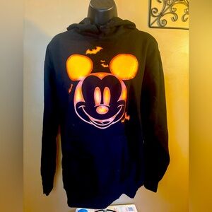 Disney Halloween Mickey Black Hoodie Small
